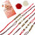 LUCKY JEWELLERY Designer Combo Multi Color Quirky (Pack of 6) Rakshabandan Rakhee