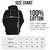 TEESTORE Women's Black Pink Heart Polyester Cotton 300 GSM Hoodie Sweatshirt  - Black