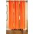 Styletex Polyester Long Door Curtain Orange Pack of 3 Pcs