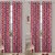 Styletex Polyester Long Door Curtain Maroon Pack of 4 Pcs