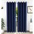 Styletex Polyester Door Curtain Blue Pack of 2 Pcs