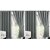 Styletex Polyester Window Curtain Grey Pack of 4 Pcs