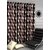 Styletex Polyester Door Curtain Brown Pack of 3 Pcs