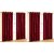 Styletex Polyester Door Curtain Maroon Pack of 4 Pcs