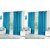 Styletex Polyester Door Curtain Blue Pack of 4 Pcs
