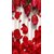 Styletex Polyester Door Curtain Red Pack of 2 Pcs