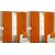 Styletex Polyester Door Curtain Orange Pack of 4 Pcs