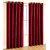 Styletex Polyester Window Curtain Maroon Pack of 2 Pcs