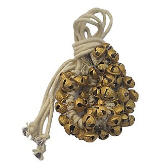 Kathak, Odissi, Bharatanatyam white dori Ghungroo (50 Bells)