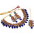 LUCKY JEWELLERY Back Meenakari 18k Gold Lucknow Dibbi Kundan, Uncut Faux Kundan, Combo Necklace set