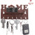 Modish Modern Design Wood Key Holder(6 Hooks, Brown)
