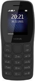 Nokia 105 Plus Single SIM, Keypad Mobile Phone with Wireless FM Radio, Memory Card Slot and MP3 Player