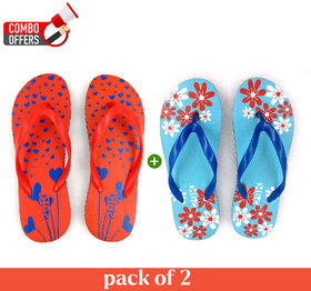 29k Pack Of 2 Stylish Comfort Super Soft, Casual Durable Anti-Skid, Light Weight Women Flip Flop