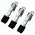 Rawk Stainless Steel Pipe Door Stopper Double Floor Door Stoppers with Rubber Tip Bottom, for Home (Pack of 3)