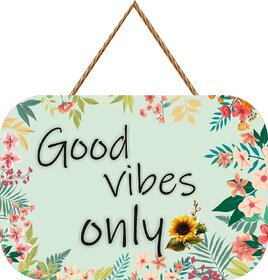 (Good Vibes) Home Decorative Wall Hanging  Printed Designer Wall Hanging