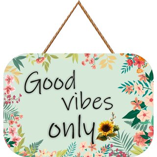 (Good Vibes) Home Decorative Wall Hanging  Printed Designer Wall Hanging