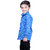 Kid Kupboard | Regular | Boys | Solid | Casual | Shirt | Full-Sleeves | Cotton | Blue | Pack of 1