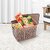 Selvel Storage Basket/Box with lid for Kitchen | Vegetables | Toys | Books | Office | Stationery | Utility | Cosmetics | Accessories | Closet | Wardrobe | Set of 3 (Bucket Brown)