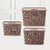 Selvel Storage Basket/Box with lid for Kitchen | Vegetables | Toys | Books | Office | Stationery | Utility | Cosmetics | Accessories | Closet | Wardrobe | Set of 3 (Bucket Brown)