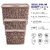 Selvel Storage Basket/Box with lid for Kitchen | Vegetables | Toys | Books | Office | Stationery | Utility | Cosmetics | Accessories | Closet | Wardrobe | Set of 3 (Bucket Brown)