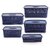 Selvel Euro Plastic Storage Basket-Blue,Set of 5