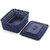 Selvel Euro Plastic Storage Basket-Blue,Set of 5