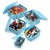 Selvel Storage Basket/Box with lid for Kitchen | Vegetables | Toys | Books | Office | Stationery | Utility | Cosmetics | Accessories | Closet | Wardrobe | Set of 5 (Sky Blue)