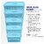 Selvel Storage Basket/Box with lid for Kitchen | Vegetables | Toys | Books | Office | Stationery | Utility | Cosmetics | Accessories | Closet | Wardrobe | Set of 5 (Sky Blue)