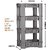 Selvel Multipurpose Storage Rack & Organizer | 4 Layer Organizer Shelf Rack for Kitchen, Bedroom, Bathroom, Home, Pantry, Washing & Utility (Grey)
