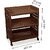 SELVEL Giving Shape To Life Multipurpose Storage Racks 3 Shelfs 3-Layers Fruits Vegetable Storage Household Office Stand Unbreakable Plastic (3 Racks, Dark Brown)