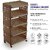 SELVEL Giving Shape To Life Multipurpose Storage Racks 4 Shelfs 4-Layers Fruits Vegetable Storage Household Office Stand Unbreakable Plastic (4 Racks, Bucket Brown)
