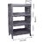 SELVEL Giving Shape To Life Multipurpose Storage Racks 4 Shelfs 4-Layers Fruits Vegetable Storage Household Office Stand Unbreakable Plastic (4 Racks, Grey)