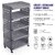 SELVEL Giving Shape To Life Multipurpose Storage Racks 4 Shelfs 4-Layers Fruits Vegetable Storage Household Office Stand Unbreakable Plastic (4 Racks, Grey)