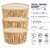 Selvel Plastic Multipurpose Storage Basket with Lid Set of 3 (Beige)