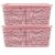SELVEL Giving shape to life Multipurpose Storage Baskets Large with Lid f Set of 2 (Medium, Pink)