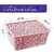 SELVEL Giving shape to life Multipurpose Storage Baskets Large with Lid f Set of 2 (Medium, Pink)