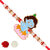 Bal Krishana Cartoon rakhi for sweet kids with beads, pearls [VFJ1149RKG ]