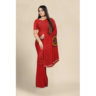 SVB Saree Women's  Georgette Printed saree With Blouse