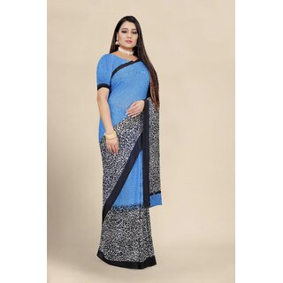 SVB Saree Women's  Georgette Printed saree With Blouse