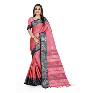 SVB Saree Pink Colour Cotton Embellished Saree