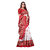 SVB Saree White  & Red Art Silk Printed Saree