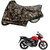 AutoRetail Two Wheeler Polyster Cover for Suzuki GS 150R with Sun Protection (Mirror Pocket, Jungle Color)