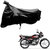 AutoRetail Two Wheeler Polyster Cover for Hero HF Deluxe with Mirror Pocket (Black Color)