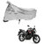 AutoRetail Two Wheeler Polyster Cover for Yamaha Fz 16 with Sun Protection (Mirror Pocket, Grey Color)