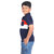 Kid Kupboard Boys Dark Blue Casual Collared Neck T-Shirt Cotton Half-Sleeves Regular-Fit