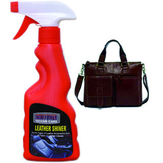 Indo Power Leather Shiner Spray 250Ml.