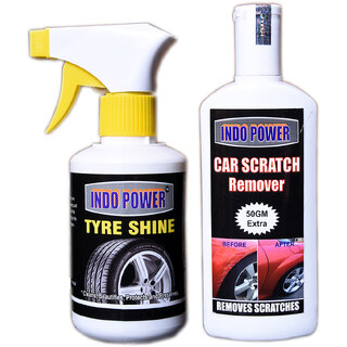 Indo Power Tyre Shiner Gun 250Ml.+Scratch Remover 200Gm.