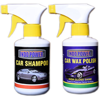 Indo Power Car Wax Polish Gun 250Ml.+ Car Shampoo Gun 250Ml.