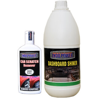 Indo Power Dashboard Shiner 1Ltr+ Scratch Remover 100Gm.