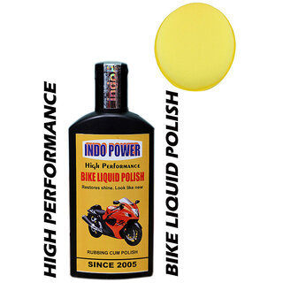Indo Power Bike Liquid Polish( High Performance) 100Ml.+ One Foam Applicator Pad.